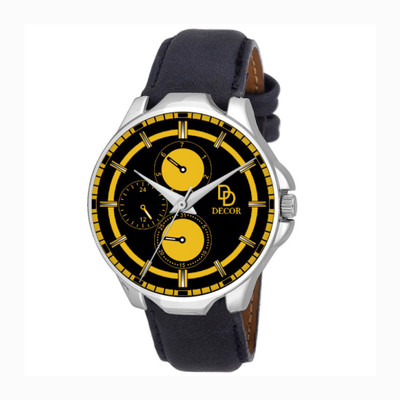 

DECOR BLK-STRP-1-D66 Modish Watch - For Men