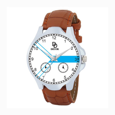 

DECOR BRWN-STRP-1-D12 Modish Watch - For Men