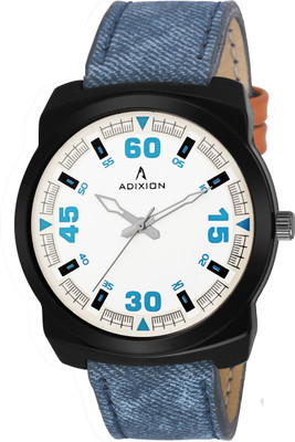 

ADIXION 9563SLB24 New fashionable Leather Strep Stainless Steel Youth Watch Watch - For Men