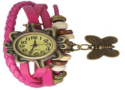 

Gopal Shopcart Pink color pink batterfly Watch Watch - For Girls
