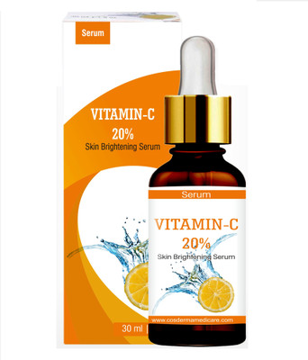 

Cosderma Vitamin C Serum Antioxidant Anti Aging Pigmentation & Scars Marks Open pore Removal(30 ml)
