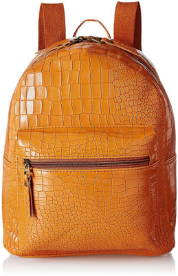 

Kanvas Katha Fashion Croc Embossed Pu Backpack 4 L Backpack(Tan)