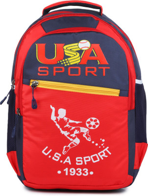 

U.S.A SPORT RAIN COVER Waterproof Backpack(Red, 25 L)