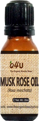 

O4U 100% Natural & Organic Musk Rose Essential Oil for Skin, Body & Hair treatment(20 ml)