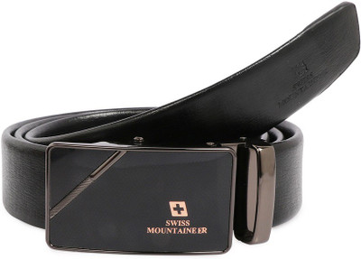 

SWISSMOUNTAINEER Men Formal Black Genuine Leather Reversible Belt, Black;brown