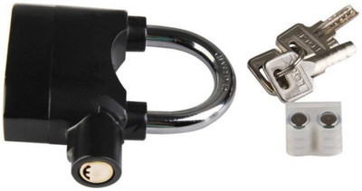 

Tiru Alarm Anti-theft Motion Sensor Security Padlock with Keys Safety Lock (Black) Bicycle Lock