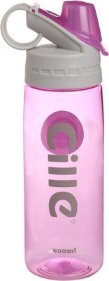 

Cille Outdoor Sports Large Capacity Filter Water Bottle BPA Free Leakproof, 800ml 800 ml Sipper(Pack of 1, Blue), Pink