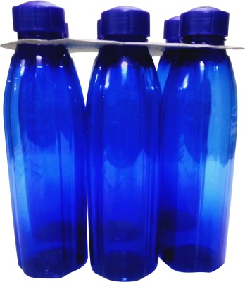 cello Crystal blue fridge bottle set 1000 ml Bottle(Pack of 6, Blue, Plastic)