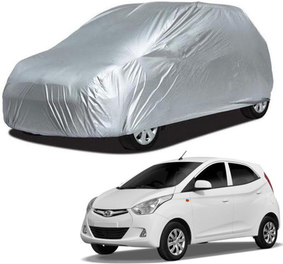 Deltakart Car Cover For Hyundai Eon (Without Mirror Pockets)(Silver)