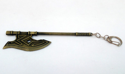 

JOSHISNEST Mad Man Brown Metal Locking Axe Locking Key Chain(Brown)
