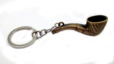 

JOSHISNEST Tobacco Smoking Pipe Key Chain(Brown)