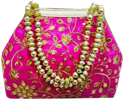 

Craftbazaar Party Yellow Clutch