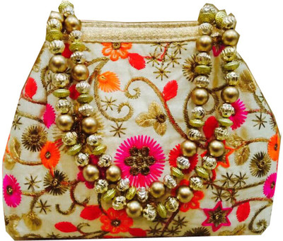 

Craftbazaar Party Tan Clutch