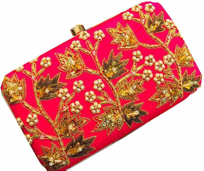 

Craftbazaar Party Silver Clutch