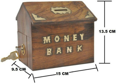 

Hindustan Mart 0A Coin Bank(Brown)