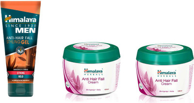 

Himalaya anti hair fall cream, anti hair fall styling gel(Set of 3)