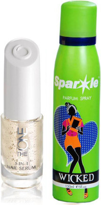 

Oriflame Sweden The ONE 5-in-1 Serum 8ml (32580) With one sparkle perfume spray 150 ml(Set of 2)