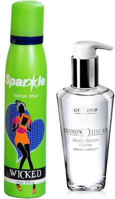 

Oriflame Sweden Diamond Cellular Anti-Ageing Cream 50ml (13659) with one sparkle perfume spray 150 ml(Set of 2)