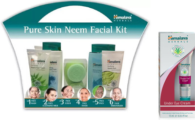 

Himalaya pure skin neem facial kit, under eye cream(Set of 2)
