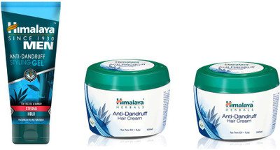 

Himalaya anti dandruff cream, anti dandruff strong styling gel(Set of 3)