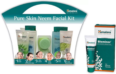 

Himalaya pure skin neem facial kit, Bleminor(Set of 2)