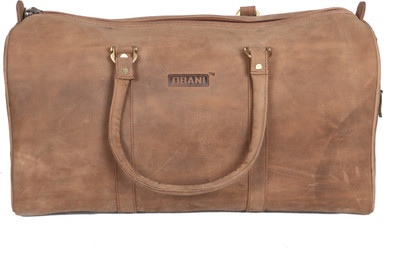 

OBANI Genuine Leather Travel Duffel Bag Travel Duffel Bag(Brown)