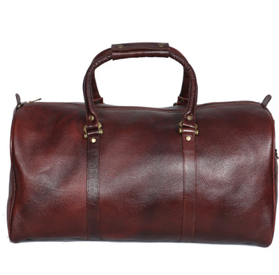 

OBANI Genuine Leather Travel Duffel Bag Travel Duffel Bag(Brown)