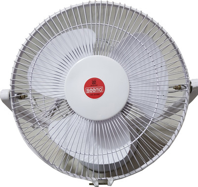 

Seema StormyFan-Yellow 3 Blade Table Fan(White, Pack of 1)