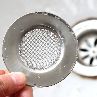 

PK Aqua 2 Pcs Big Size Kitchen Sink Waste Filter Strainer Stainless Steel Metal Cup-3″. Strainer(Silver)