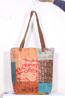 

IndiWeaves Men & Women Casual Multicolor Silk Tote