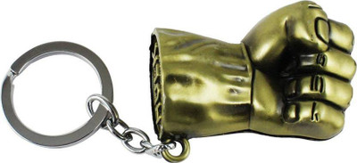 

Pin to Pen Hulk Fist Hand Metal Keychain Golden Key Chain