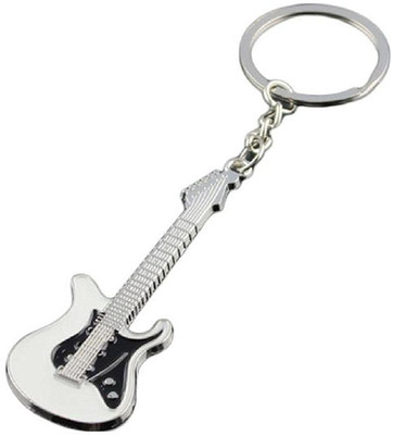 

Vaishnowhand Black&white Guitar Keychain For Music lovers || keyring Key Chain
