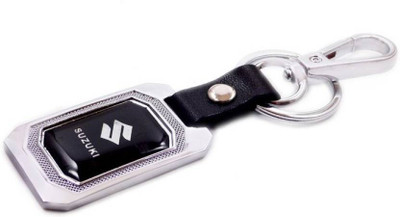 

Shubheksha Maruti Suzuki Logo Silver-Black Metallic Key Chain