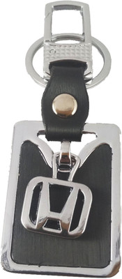 

Vaishnowhand Hyundai Metallic Logo Locking Keychain / Keyring / Key Ring / Key Chain (Black/Silver) Key Chain