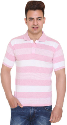 Shaun Boys Striped Cotton Blend T Shirt(Multicolor, Pack of 1)