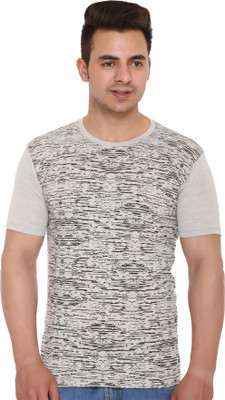 Shaun Printed Men Round Neck Grey T-Shirt Flipkart