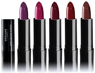 

Oriflame Sweden Oriflame Swedon ColourBox Lipstick(Pretty Pink, Baked Brick, Forest Berries, Cocoa Brown, Brick Red, 2.5 g)