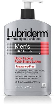 

Lubriderm Men's 3 in 1 Lotion Body, Face & Post-Shave Lotion Light Fragrance(473 ml)