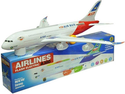 dmpl fastdeal White Plastic Musical Aeroplane (White)(Multicolor)