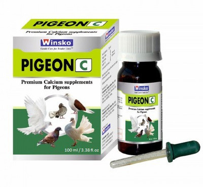 Winsko PIGEON [C] 100ml (3.38 fl.oz.) | Premium Calcium Supplements For Pigeons | Pet Health Supplements(100 ml)