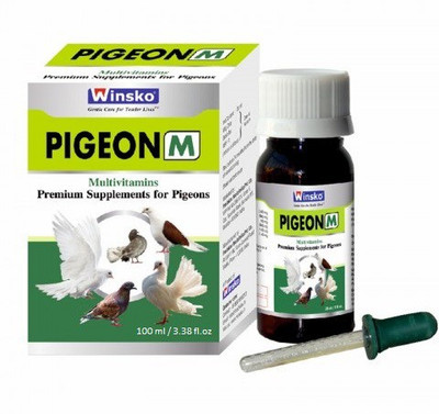 

Winsko PIGEON [M] 100ml (3.38 fl.oz.) | Multivitamins - Premium Supplements For Pigeons | Pet Health Supplements(100 ml)