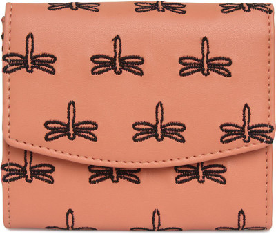 

Kanvas Katha Fashion Embroidered Pu Santiary Pouch Pouch(Orange)