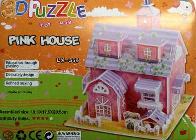 

A2Z 3D Puzzle - Pink House(33 Pieces)