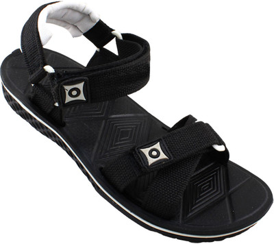 

Claptrap Men Black Sports Sandals