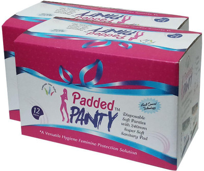 

Padded Panty Leak Guard Technology Sanitary Pad(Pack of 12)