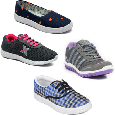 

Asian Women Casual & Running Shoes Combo Pack of 4 Walking Shoes For Women(Multicolor