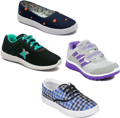 

Asian Women Casual & Running Shoes Combo Pack of 4 Casuals For Women(Multicolor