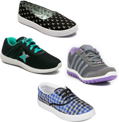 

Asian Women Casual & Running Shoes Combo Pack of 4 Walking Shoes For Women(Multicolor