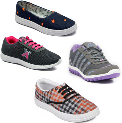 

Asian Women Casual & Running Shoes Combo Pack of 4 Walking Shoes For Women(Multicolor