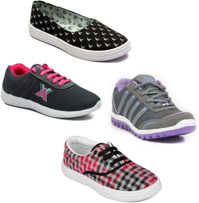 

Asian Women Casual & Running Shoes Combo Pack of 4 Walking Shoes For Women(Multicolor